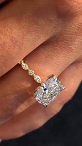 Lab Grown Radiant Cut Diamond Engagement Ring 18K <b>Solid</b> Gold IGI Certificate Luxury Halo Pave Design Exclusive Gift Ring for - Product Image 3