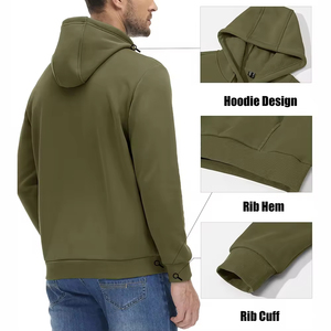 เสื้อสเวตเตอร์มีฮู้ดใส่ได้ทั้งชายและหญิงสำหรับฤดูหนาวผ้าฝ้าย100% พิมพ์ลายปักโลโก้ได้ตามต้องการ - Product Image 5
