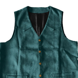 Concevez votre propre gilet en cuir pour hommes de logo pour une utilisation en extérieur gilet en cuir pour hommes entièrement personnalisé et confortable - Product Image 4