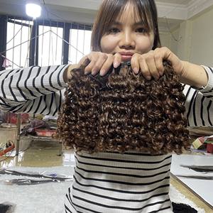 Extensions de cheveux humains crépus bouclés, en vison vierge brut, paquets d'alignement, vente en gros - Product Image 3