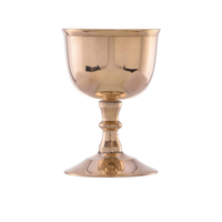 Ensemble de gobelets en laiton massif, fabriqués à la main, décoratifs, élégants, style vintage, calice pour la décoration de la table à la maison, cadeau, vaisselle de luxe