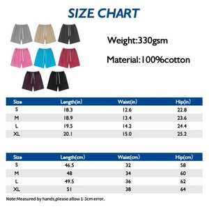 Offre Spéciale été personnalisé sérigraphie 140 grammes lourd toutes couleurs basique Shorts rue surdimensionné blanc Shorts pour hommes - Product Image 6