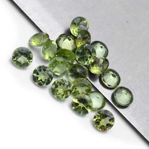 25 ชิ้น Peridot ธรรมชาติ 4 มม.รอบตัด 3 มม.ความหนาอัญมณี 4.35 Cts Lot Iroc ขายคุณภาพสูงหลวมอัญมณี facet - Product Image 3