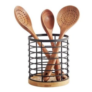 Juegos de Cubiertos de Madera de Calidad Lujosa con Recubrimiento en Polvo de Color Negro, Corte Estándar, con Personalización Disponible al Precio Más Bajo - Product Image 3