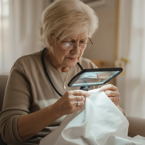 แว่นขยายแบบยืดหยุ่นได้ทั้งหน้าจอ พร้อมเลนส์เปลี่ยนได้ 2X/4X ไดออปเตอร์ 5D/10D โหมดแสง 3 สี - Product Image 1