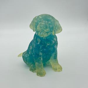 Excelente perro de cristal aguamarina natural tallado Feng Shui azul artículo de decoración del hogar con piedras preciosas para decoración del hogar - Product Image 3