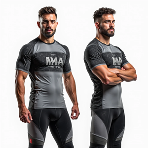 Personalizado MMA de alta calidad Rash Guards Proveedor al por mayor Sublimación Impreso MMA Rash Guards para gimnasio y entrenamiento - Product Image 1