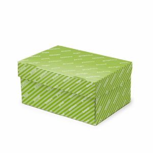 กล่องของขวัญรีไซเคิลแบบเปิดด้านล่าง กล่องใหญ่ 15x21x10 ซม. สีขาวเคลือบเงา - Product Image 1