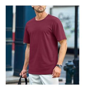 Wholesale Price Men's 100% Cotton Short Sleeve Casual <b>T</b>-<b>Shirt</b> Round Neck Shoulder Slope Neck Tape Solid Color From Bangladesh - Product Image 3