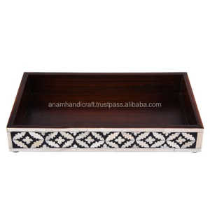 Bandeja de baño de madera hecha a mano de alta calidad personalizada para el hogar y el restaurante, hecha de madera natural para restaurante y hotel - Product Image 2