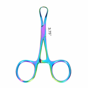 Pince à serviette médicale de qualité supérieure, 3,75 pouces, arc-en-ciel, Backhaus, en acier inoxydable allemand de haute qualité - Product Image 6