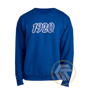 เสื้อสเวตเชิ้ตผ้าฟลีซคอตตอนระบายอากาศสำหรับผู้หญิง ปักลายตามสั่ง ขายส่ง สำหรับชมรมนักศึกษาหญิง Zeta Phi Beta รุ่นฤดูหนาว - Product Image 1