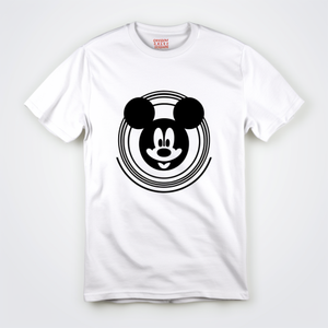 เสื้อยืดคอวีแขนสั้นคอวีสำหรับผู้ชายเสื้อยืดพิมพ์ลายสัตว์แบบดิจิตอลผ้าฝ้ายออร์แกนิกใส่สบายเป็นมิตรกับสิ่งแวดล้อม - Product Image 1