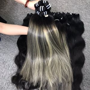 Cabello humano Piano Natural recto, 100% cabello virgen crudo cabello liso vietnamita, extensión de cabello humano para mujeres negras - Product Image 5