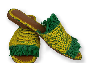 Zapatos de rafia de boda para mujer, mocasines de rafia hechos a mano marroquí, Calzado Artesanal de primera calidad - Product Image 2