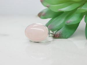Handmade Classical Ring 925 Solid Silver Jewelry <b>For</b> Women 925 Sterling Silver Rose Quartz Gemstone Boho Style Ring <b>Gift</b> <b>Sister</b> - Product Image 3