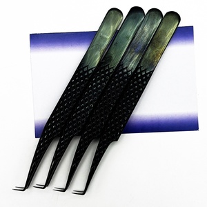 Pinzas de pestañas antiestáticas de precisión de acero inoxidable de Color personalizado respetuosas con el medio ambiente, aislamiento de megavolume, punta afilada - Product Image 6