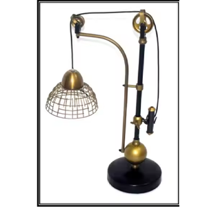 Lampe sur pied ronde décorative en laiton et aluminium, idéale pour la décoration de la maison et du bureau, et adaptée aux acheteurs en gros - Product Image 2