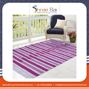 Fabricant indien professionnel de tapis 100% coton brodés à la main de haute qualité tapis de sol de chambre à coucher tapis - Product Image 6