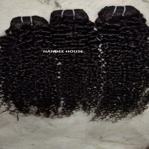 DEEP CURLY KINKY indien top 10a soyeux droit cuticule alignée cheveux bruts 100% cheveux humains malaisiens vierges, livraison directe - Product Image 3