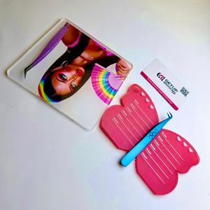 GETUP BROSONS Kit d'outils d'extension de cils en forme de papillon avec pinces et plaque magnétique pour l'application des cils - Product Image 3