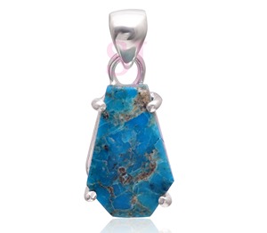 Pendentif en argent sterling 925 fait à la main plaqué or 18 carats bijoux en perles de luxe pierre précieuse turquoise naturelle pour fiançailles de mariage - Product Image 1