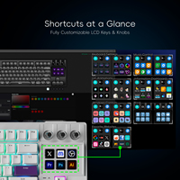 MiraBox K1Pro Gasket Mechanical Keyboard with LCD Display Keys and Premium PBT Keycaps