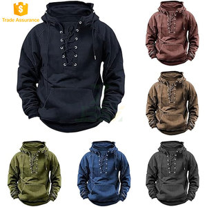 Sudadera Táctica de Invierno para Hombre, con Cierre, Capucha, Mangas Largas, Estilo Cargo, Estampado, Lista para Entrenar, para Exteriores, Poliéster/Algodón - Product Image 6