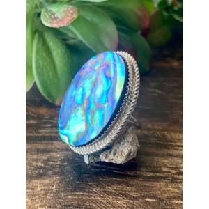 Bague Reda Galvan en abalone avec bande en argent sterling, taille 7,75 - Product Image 4