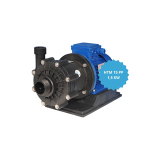 Pompe centrifughe magnetiche di alta qualità modello h215 PP con motore 1,5 kw IEC 90 S 2P realizzate con pompa dell'acqua in materiali termoplastici - Product Image 1