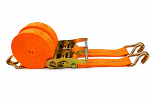 PROVINA 38mm 2000kg Break Strength Warehouse <b>Cargo</b> Ratchet Strap with Industrial Polyester Webbing J-Hooks CE ISO 9001 Certified - Product Image 5