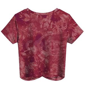 Haut court imprimé à manches courtes décontracté à la mode Streetwear débardeurs respirants pour femmes personnalisé - Product Image 4