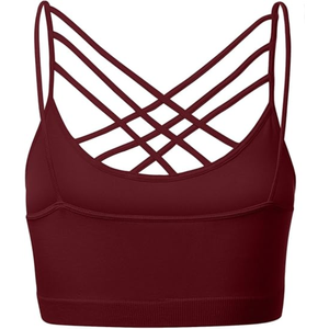 Soutien-gorge de sport dos nu dernier style haut élastique haut de forme sans couture soutien-gorge de sport yoga pour femmes - Product Image 2