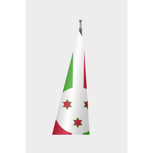 Bandera Oficial de Burundi para Interiores, Bandera Mundial Personalizada, Impresa con Técnica Digital, Hecha de Poliéster, Seda, Plástico, Seguro Automotriz - Product Image 3
