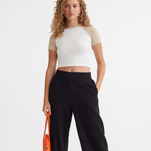 Pantalones de chándal sólidos informales para mujer, pantalones deportivos holgados con cintura elástica de talla grande para invierno y primavera, hechos de seda - Product Image 2