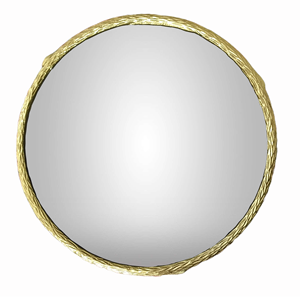 Miroir mural couleur argent forme ronde miroir durable design agréable miroir solide en métal - Product Image 5