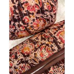 Bolsa de Cosméticos Grande Estilo Bohemio - Práctica Bolsa de Maquillaje con Cremallera, Diseño de Puntos y Rayas, de Poliéster, para Viajes al Aire Libre - Product Image 3