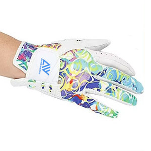 ถุงมือกอล์ฟสำหรับผู้ชายคุณภาพสูง พิมพ์โลโก้ตามสั่ง สำหรับมือขวา หนังแท้ สวมใส่สบาย กันลม น้ำหนักเบา กันลื่น - Product Image 1