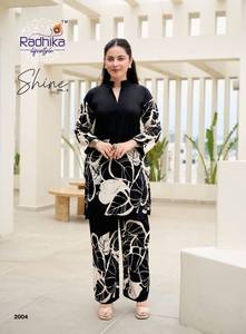 Exclusif coton décharge imprimé Co Ord Set catalogue complet disponible au tarif de gros vêtements de fête et vêtements décontractés - Product Image 4
