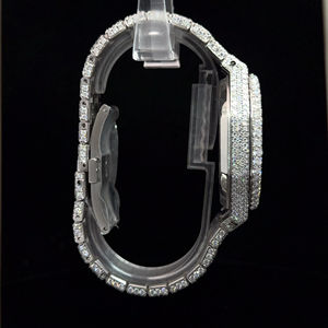 Montre en diamant moissanite classique de luxe artisanale 26 CT Cadran Hip-Hop Mouvement automatique Mouvement ETA - Product Image 3