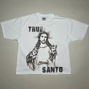 <b>Men's</b> Summer Tshirt <b>Shorts</b> Set Quick Dry Hip Hop Plus Size 100% Cotton Knitted Casual Streetwear Custom Logo Seamless Fusing - Product Image 2