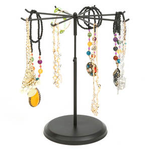 Porte-bijoux en métal personnalisé Porte-bijoux de haute qualité le plus vendu dernier design de l'Inde à un prix raisonnable enduit noir - Product Image 1