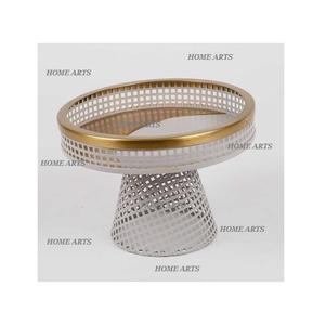 Support à gâteau en fer de qualité supérieure avec plateau et bol, design moderne, vaisselle, support à gâteau et à dessert par Home Arts - Product Image 4