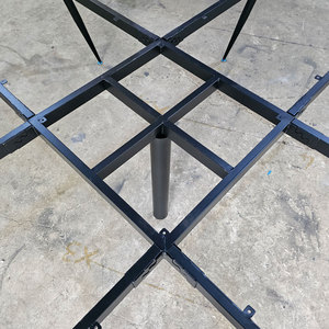 Pieds en acier pour assemblage industriel, pour table en cluster en forme de croix à 4 pièces, pour hôtels, hôpitaux - HCCO024, pieds de banc de mobilier - Product Image 4