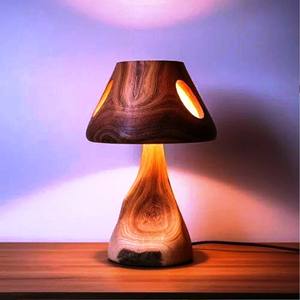 Lampe de table en bois PRODUIT DE VENTE CHAUDE Lampe de table en bois ARTISANAT - Product Image 4