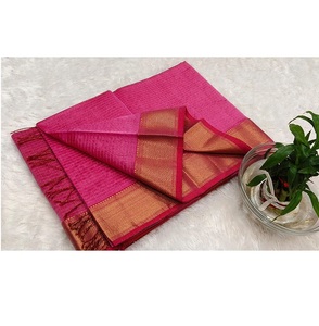 ชุดส่าหรีผ้าฝ้ายทอจากงานปาร์ตี้ดีไซน์หรูหรา - Product Image 4