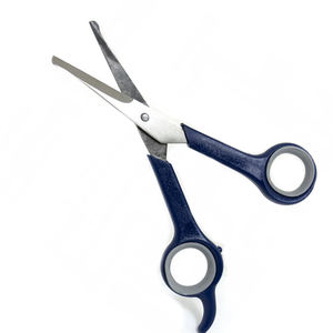 Mango de plástico azul marino Chi Comprar tijeras para el cuidado de mascotas Tijeras para mascotas de punta roma de acero al carbono de 6 pulgadas - Product Image 4
