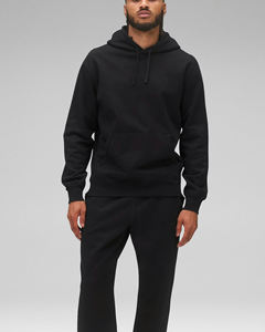 เสื้อฮู้ดสีดำสไตล์มินิมอล ดีไซน์เรียบง่าย พร้อมเชือกผูกปรับได้ แขนยาว เหมาะสำหรับสวมใส่ลำลอง - Product Image 3