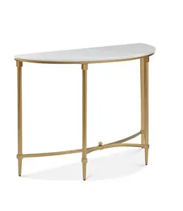 Merble top dourado acabado frame luxo Console mesa para decoração home sala de estar e becor quarto cama