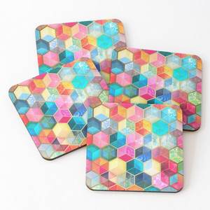 Posavasos de palé de madera redondos negros cuadrados de Acacia personalizados Juego de posavasos de madera de fabricante impreso en Star Crafts India - Product Image 3